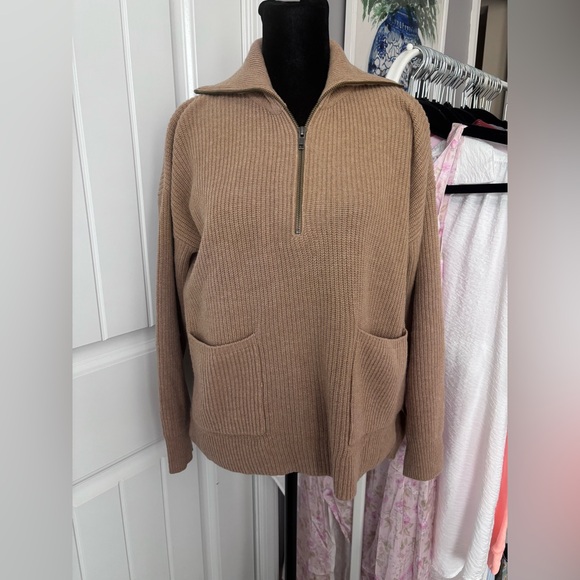 Madewell Glenbook Half-Zip Pullover Sweater - Picture 3 of 6